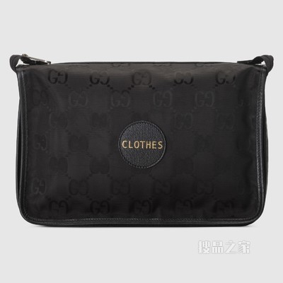 Gucci Off The Grid系列中号方包 黑色GG ECONYL®