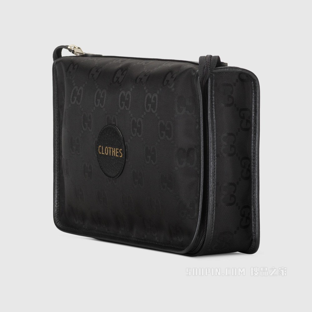 Gucci Off The Grid系列中号方包 黑色GG ECONYL®