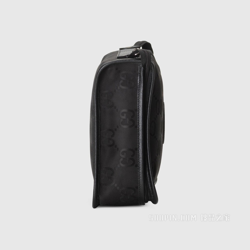 Gucci Off The Grid系列中号方包 黑色GG ECONYL®