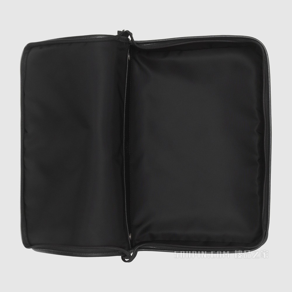 Gucci Off The Grid系列中号方包 黑色GG ECONYL®