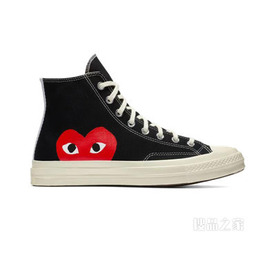 【男女同款】CONVERSE X COMME DES GARCONS PLAY 中性 黑色