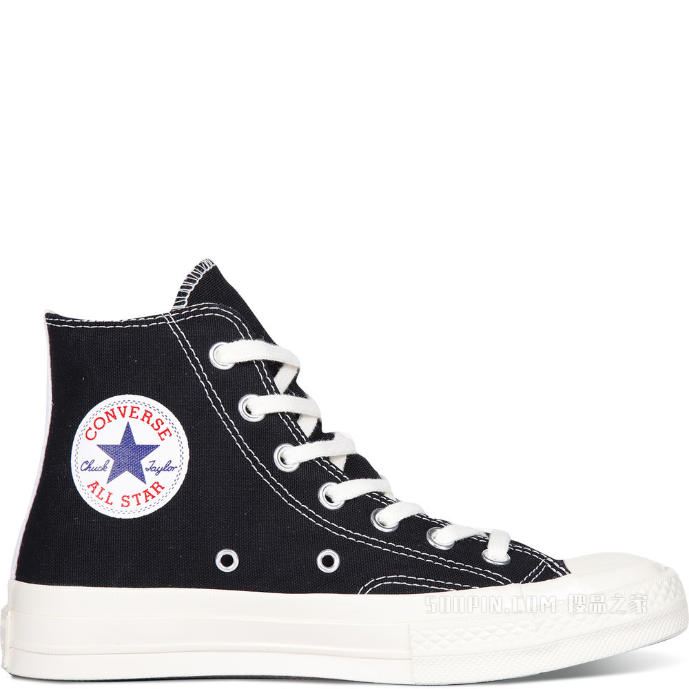 【男女同款】CONVERSE X COMME DES GARCONS PLAY 中性 黑色
