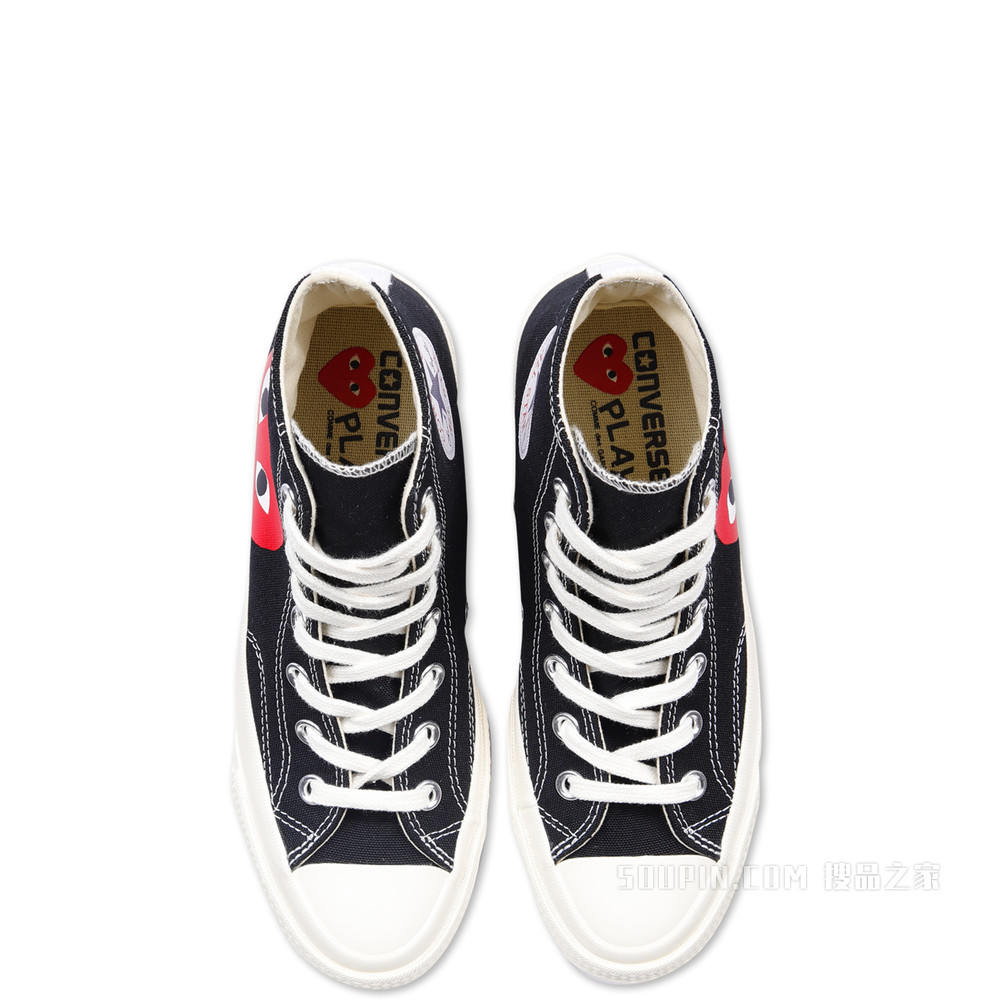 【男女同款】CONVERSE X COMME DES GARCONS PLAY 中性 黑色