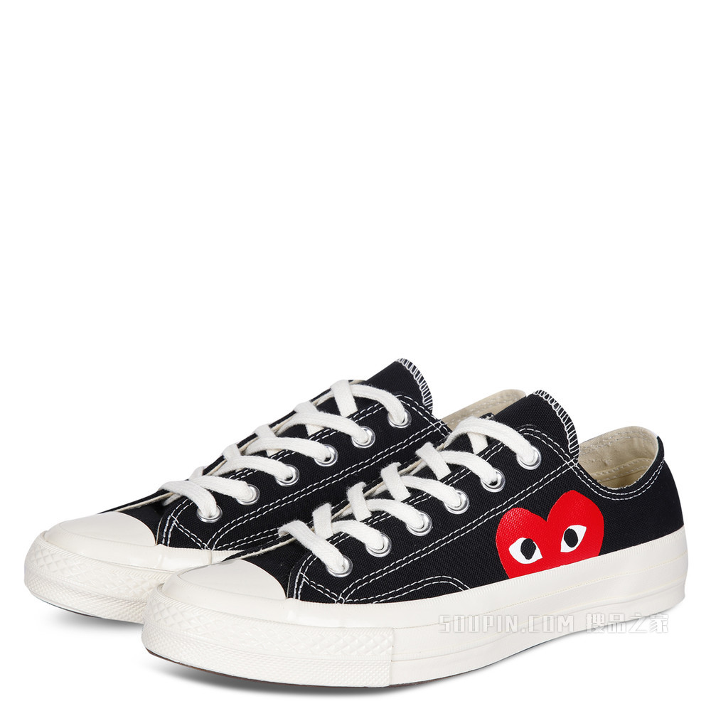 【男女同款】CONVERSE X COMME DES GARCONS PLAY 中性 黑色