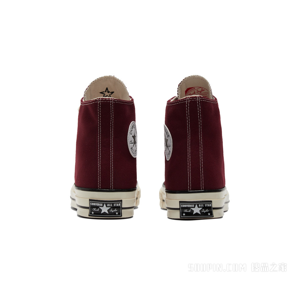【男女同款】Chuck 70复古帆布鞋酒红色 中性 酒红色