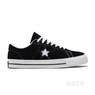 【男女同款】One Star经典款翻毛皮滑板鞋 中性 黑色