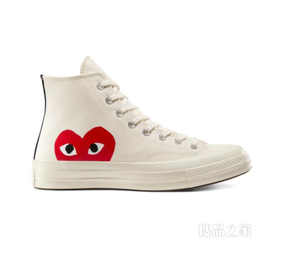 【男女同款】CONVERSE X COMME DES GARCONS PLAY 中性 白色