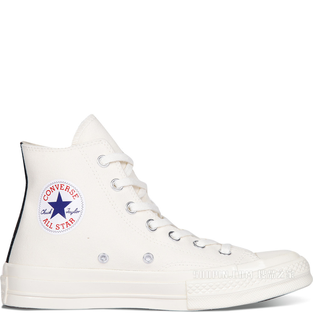 【男女同款】CONVERSE X COMME DES GARCONS PLAY 中性 白色
