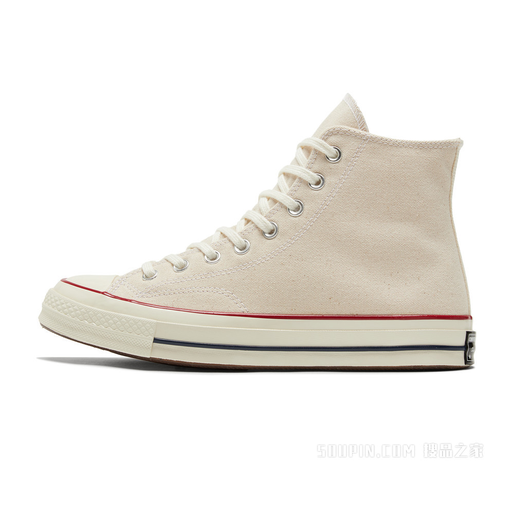 【男女同款】Chuck 70米白色高帮帆布鞋 中性 米白色
