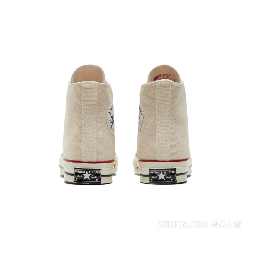 【男女同款】Chuck 70米白色高帮帆布鞋 中性 米白色