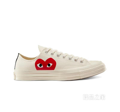 【男女同款】CONVERSE X COMME DES GARCONS PLAY 中性 白色