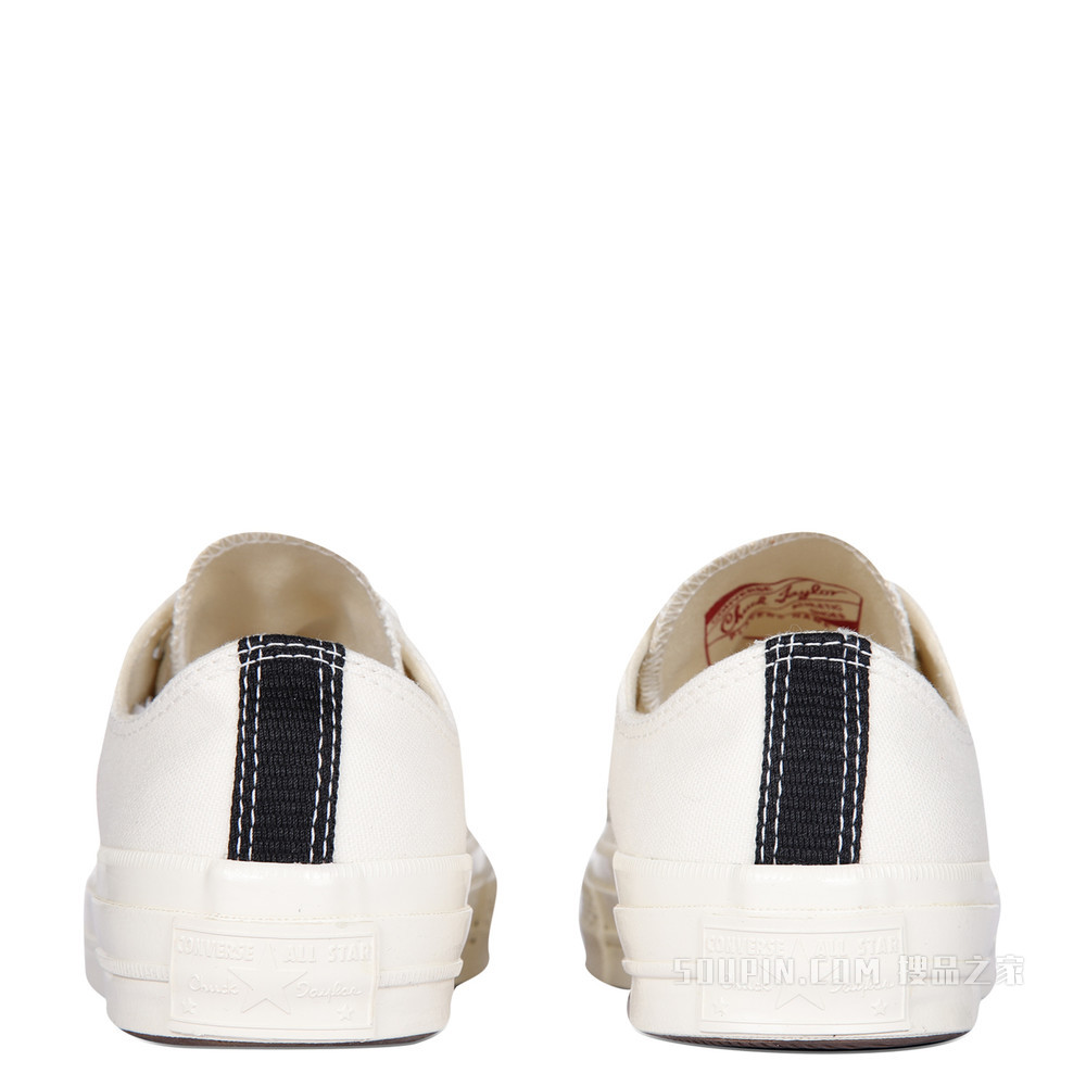 【男女同款】CONVERSE X COMME DES GARCONS PLAY 中性 白色