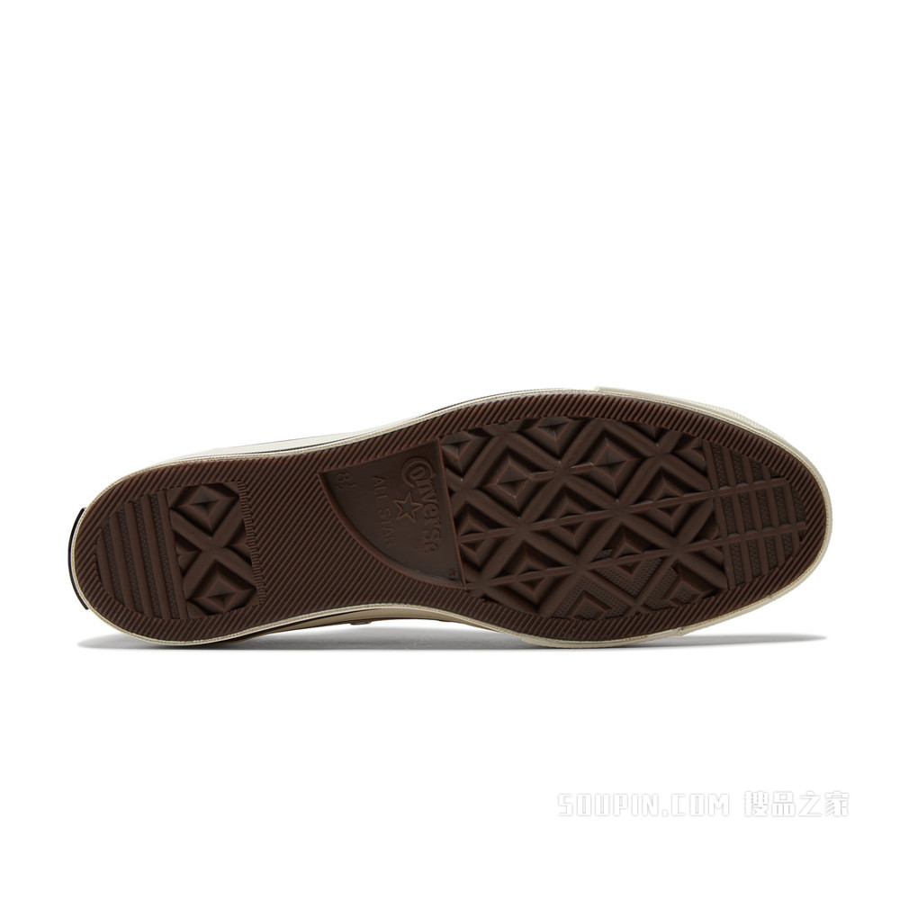 【男女同款】Chuck 70低帮帆布鞋奶茶色 中性 卡其色