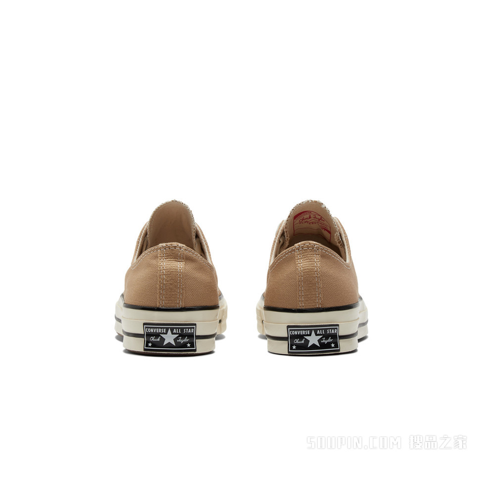 【男女同款】Chuck 70低帮帆布鞋奶茶色 中性 卡其色