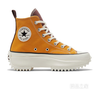 【男女同款】Run Star Hike拼色厚底帆布鞋 中性 黄色/褐色/咖啡色