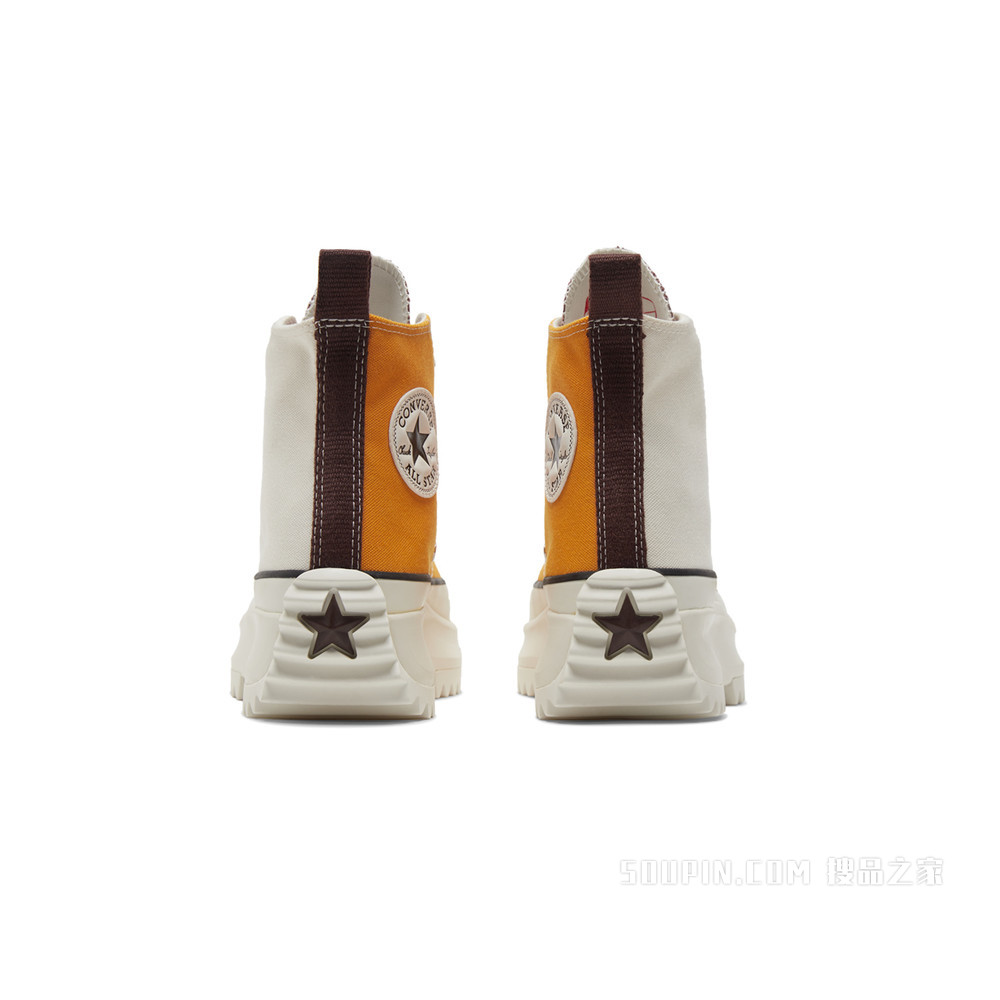 【男女同款】Run Star Hike拼色厚底帆布鞋 中性 黄色/褐色/咖啡色