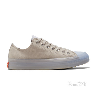 【男女同款】All Star CX低帮轻便帆布鞋 中性 浅灰卡其色/白