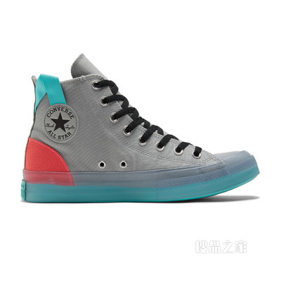 【男女同款】All Star CX果冻底撞色帆布鞋 中性 灰色