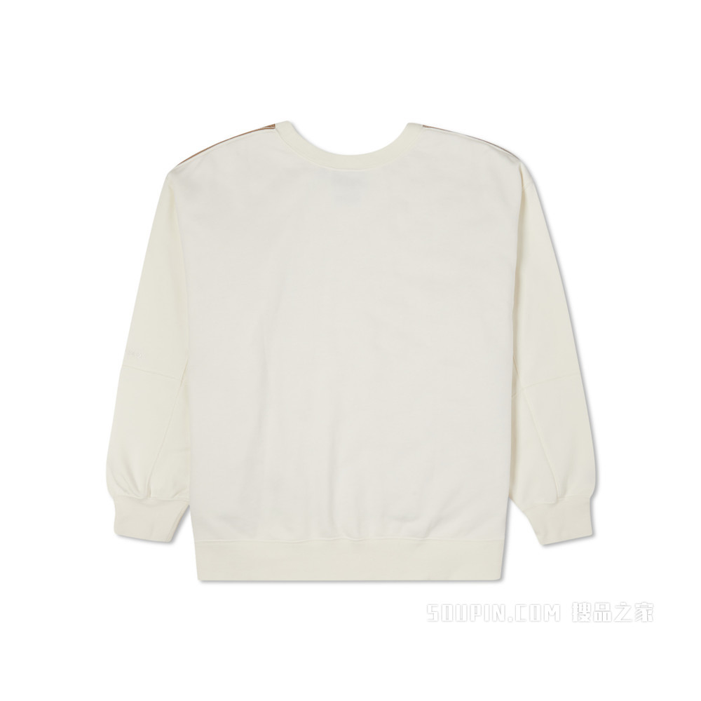 【男女同款】Shapes Quilted Crew 中性 奶白色