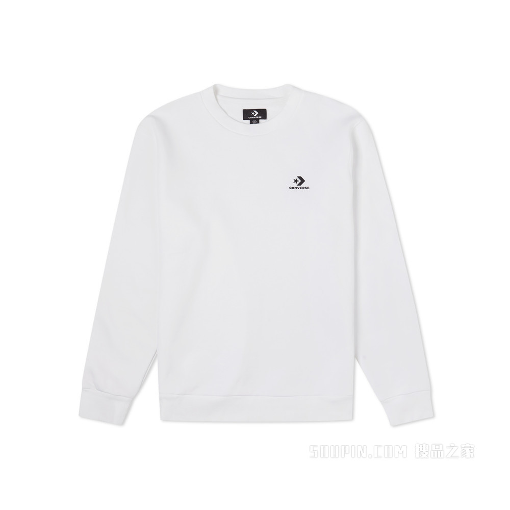 【男子】Embroidered Star Chevron Crew BB 男款 白色