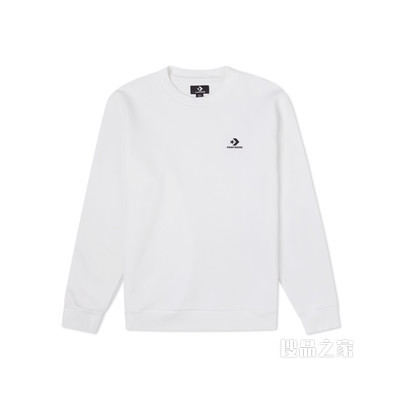 【男子】Embroidered Star Chevron Crew BB 男款 白色