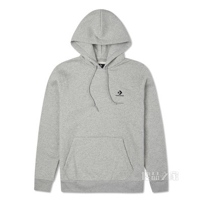 【男子】潮流宽松套头连帽衫 男款 纹理灰色