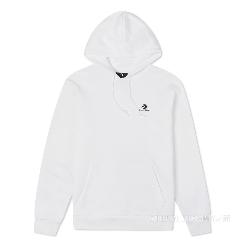 【男子】秋冬休闲百搭加绒卫衣 男款 白色