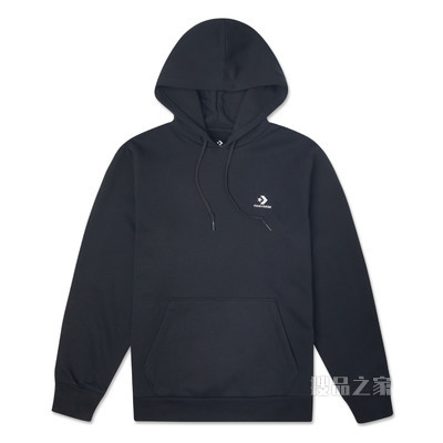 【男子】潮流宽松套头连帽衫 男款 黑色