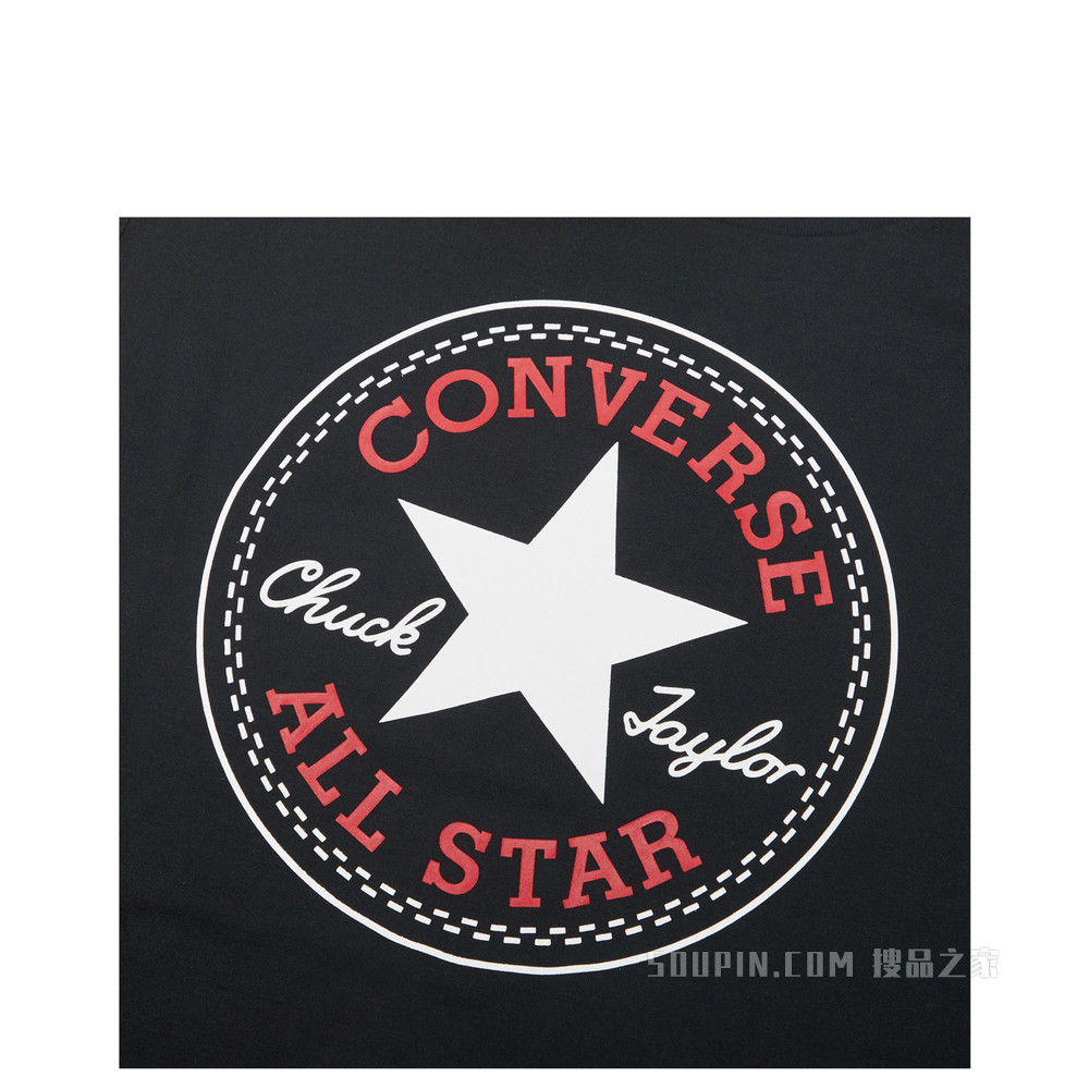 【男女同款】All Star经典圆领短袖T恤 中性 黑色