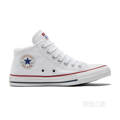 【女子】All Star Madison中帮帆布鞋 女款 白