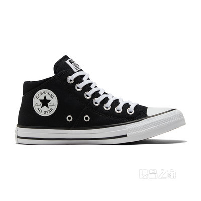 【女子】All Star Madison中帮帆布鞋 女款 黑色