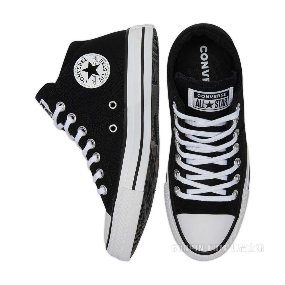 【女子】All Star Madison中帮帆布鞋 女款 黑色