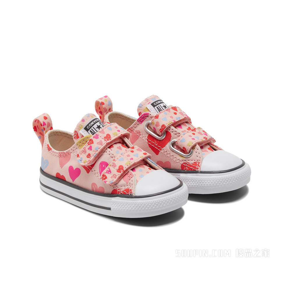 【婴童】All Star 2V时尚帆布鞋婴童 童款 粉色/多色/蓝/橘红