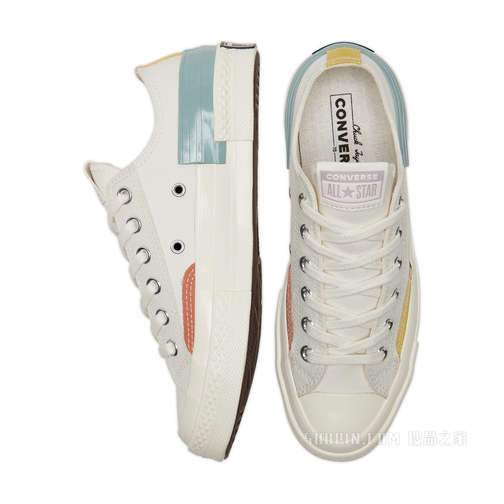 【女子】Chuck 70七巧板拼色帆布鞋 女款 七巧板
