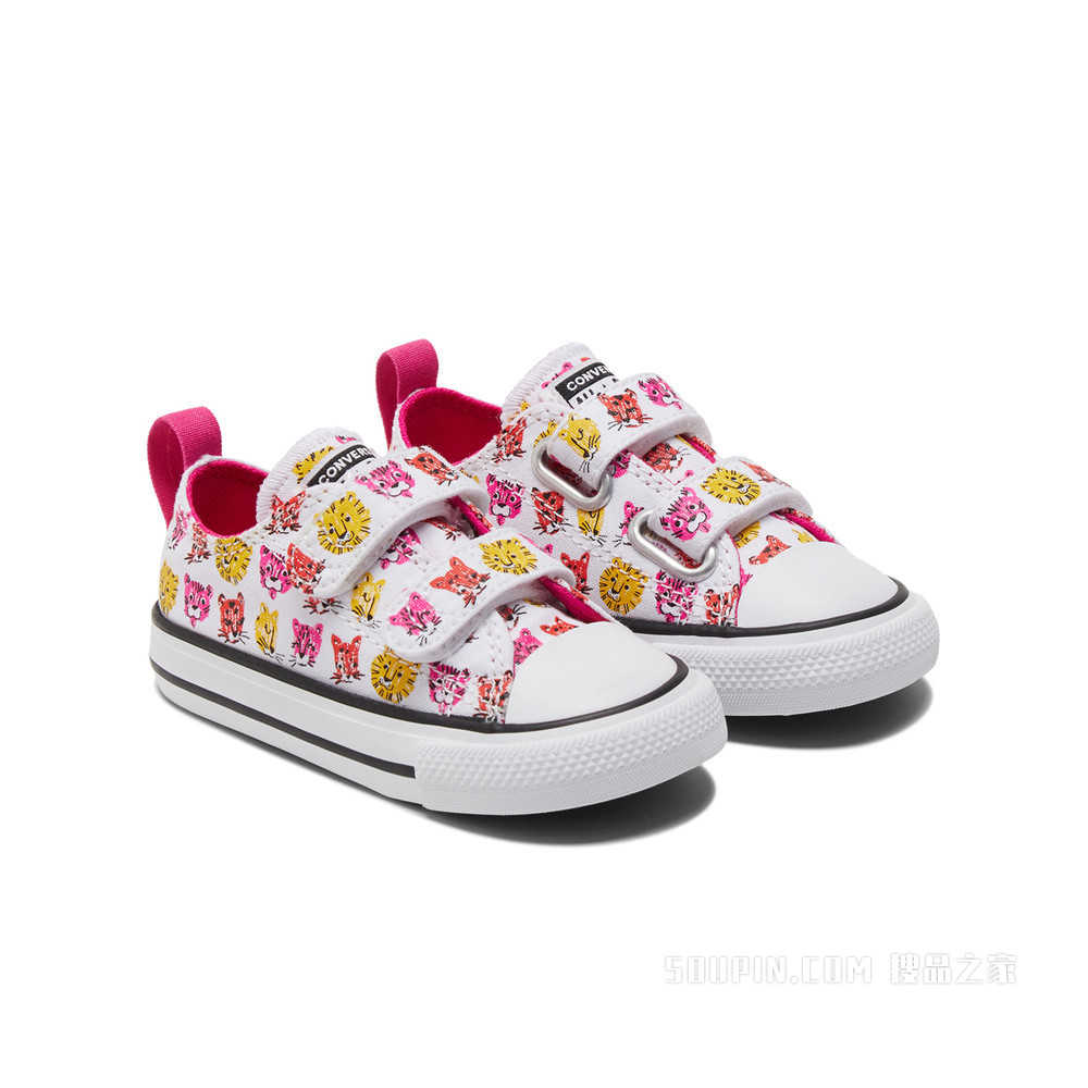【婴童】All Star 2V印花帆布鞋婴童 童款 多色/玫红色/黄/白