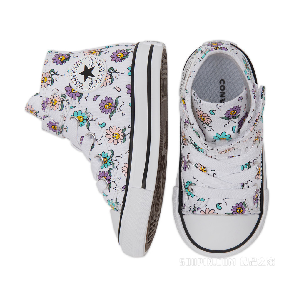 【婴童】All Star 1V印花帆布鞋婴童 童款 多色/白/蓝/绿/粉/紫/黄/黑