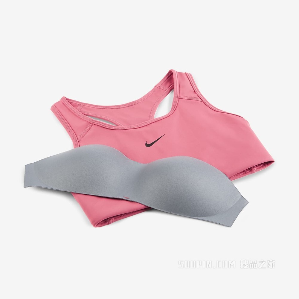 Nike Swoosh 女子中强度支撑一片式衬垫运动内衣