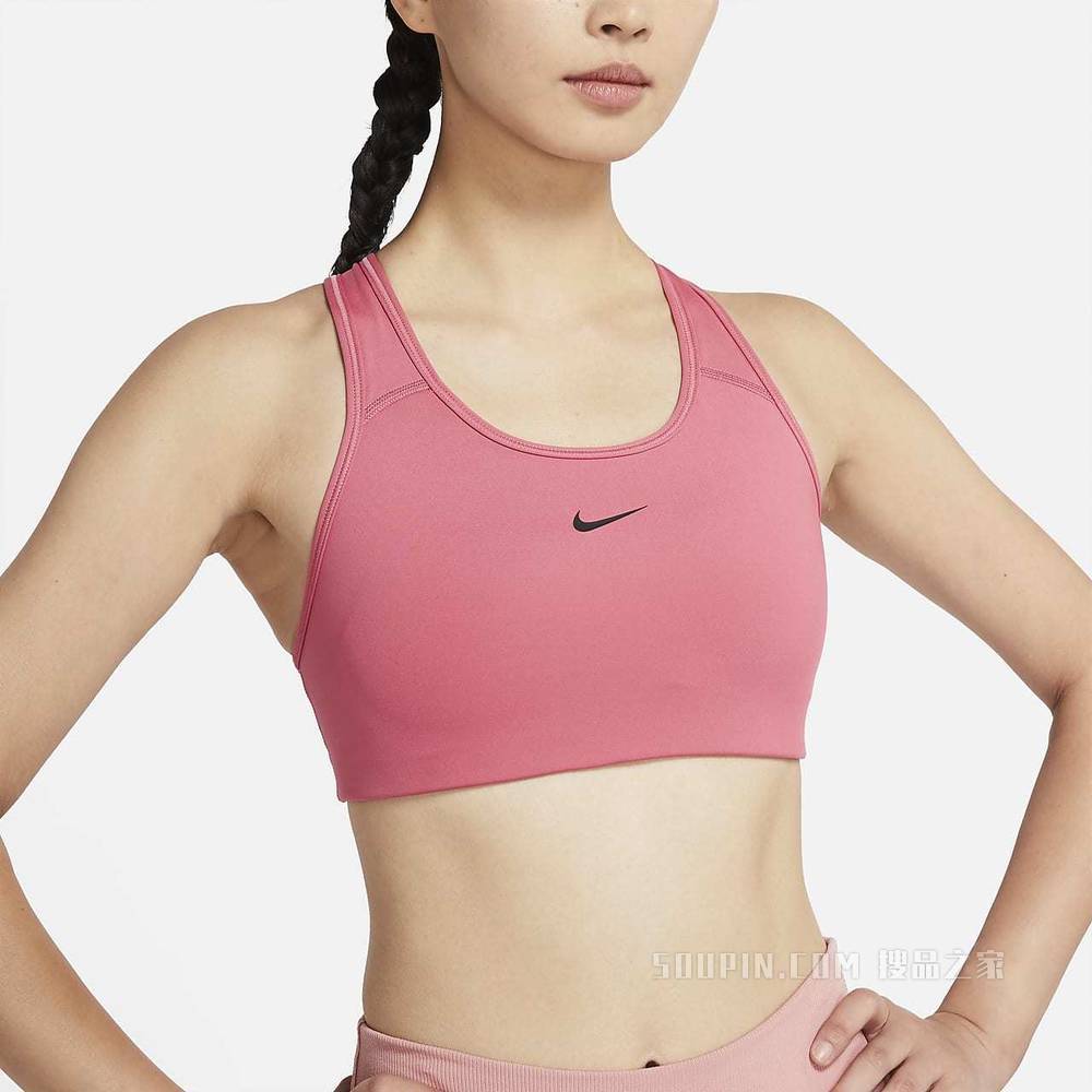 Nike Swoosh 女子中强度支撑一片式衬垫运动内衣