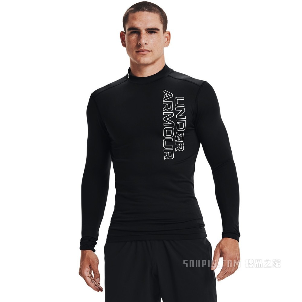 男士UA ColdGear® Armour Graphic高领长袖紧身衣