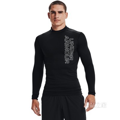 男士UA ColdGear® Armour Graphic高领长袖紧身衣