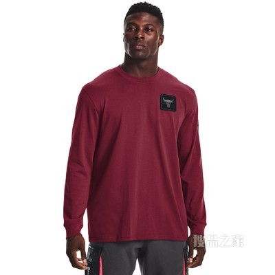 男士Project Rock强森Heavyweight长袖上衣