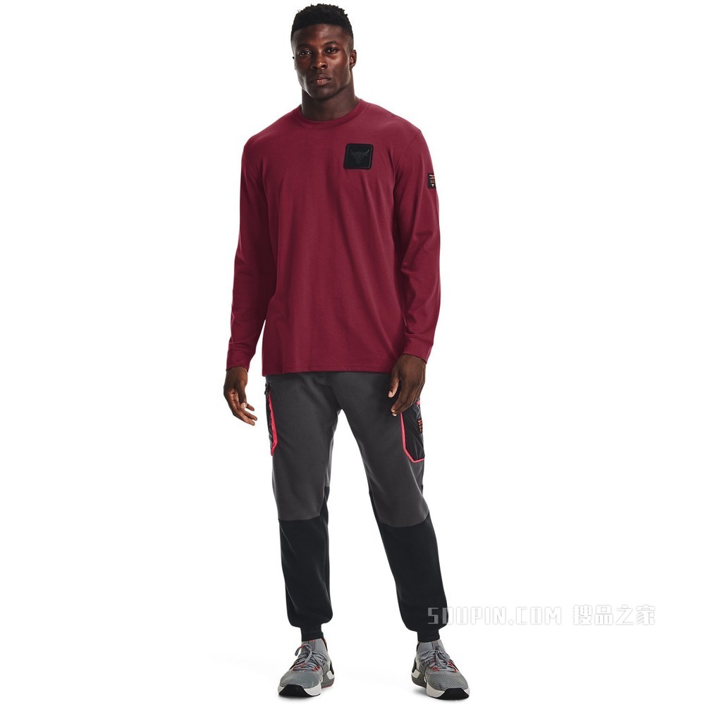 男士Project Rock强森Heavyweight长袖上衣