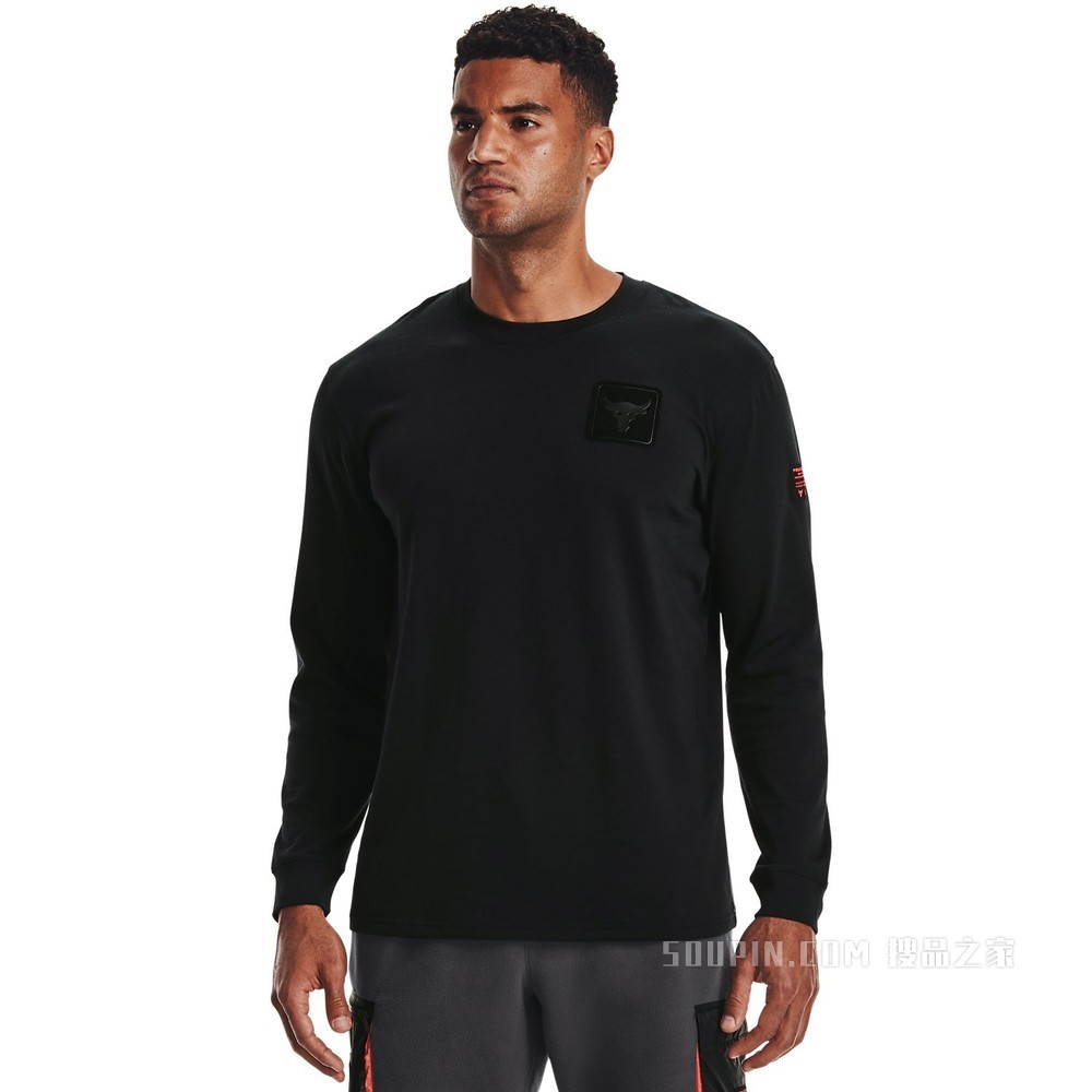 男士Project Rock强森Heavyweight长袖上衣