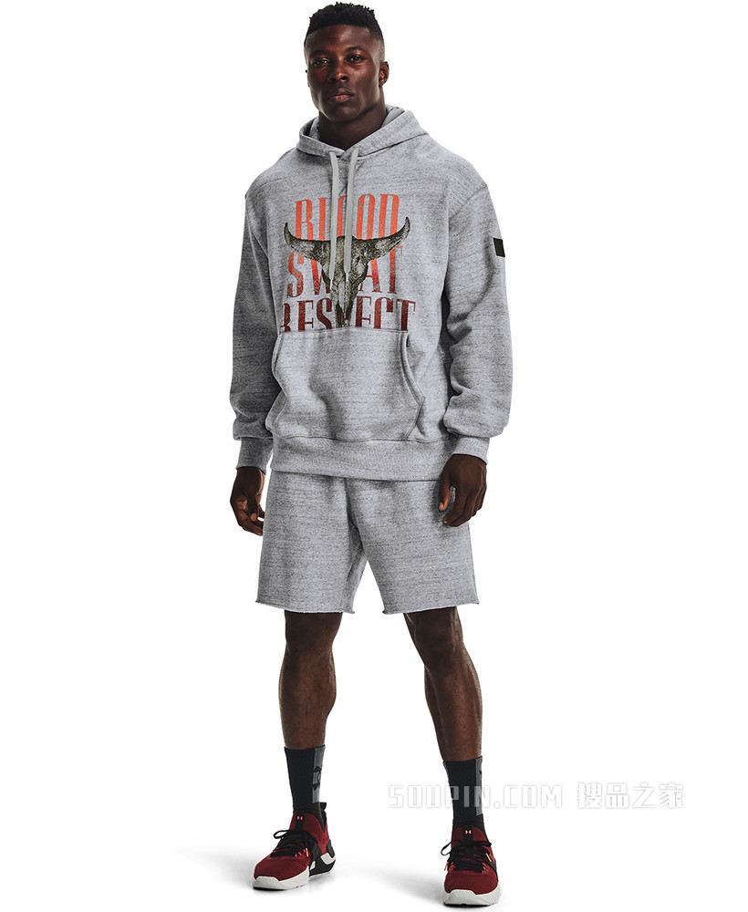 男士Project Rock强森Originators连帽上衣