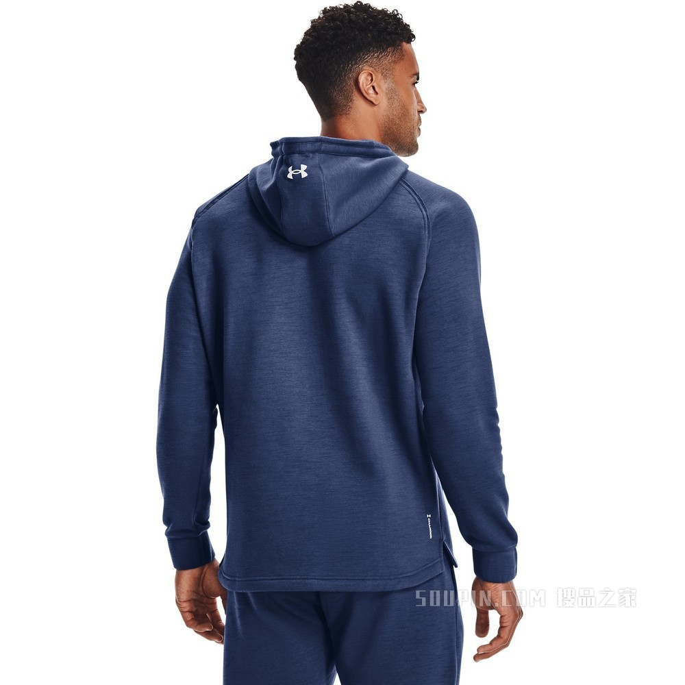 男士Project Rock强森Charged Cotton®抓绒连帽上衣