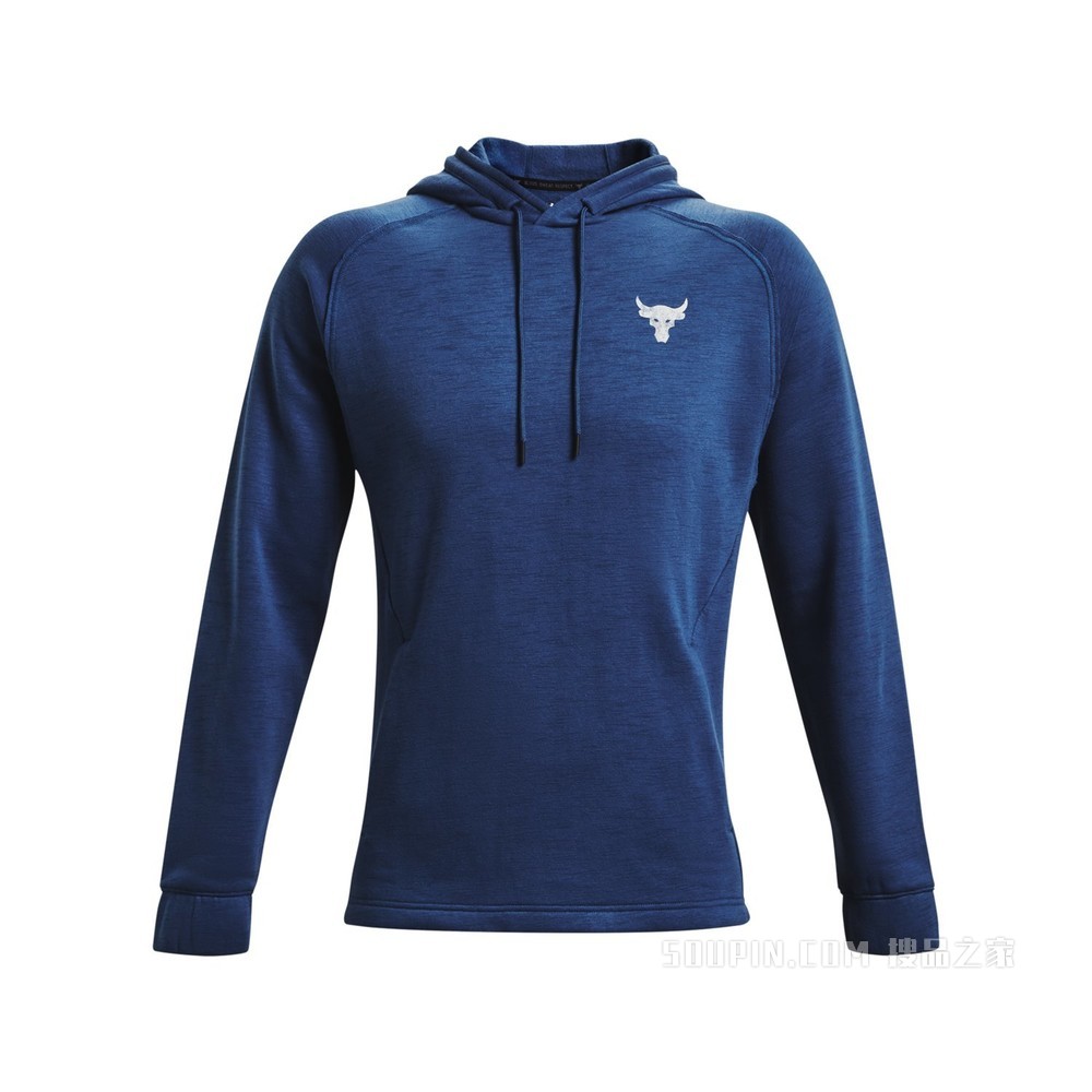 男士Project Rock强森Charged Cotton®抓绒连帽上衣