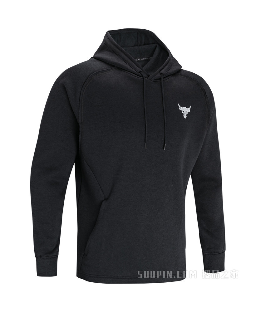 男士Project Rock强森Charged Cotton®抓绒连帽上衣