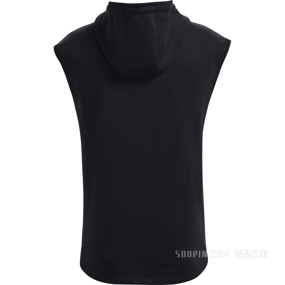 男士Project Rock强森Charged Cotton®抓绒无袖连帽上衣