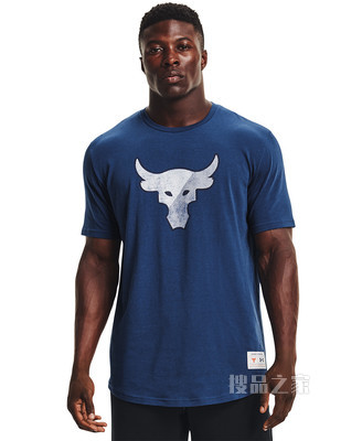 男士Project Rock强森Training Dept短袖T恤