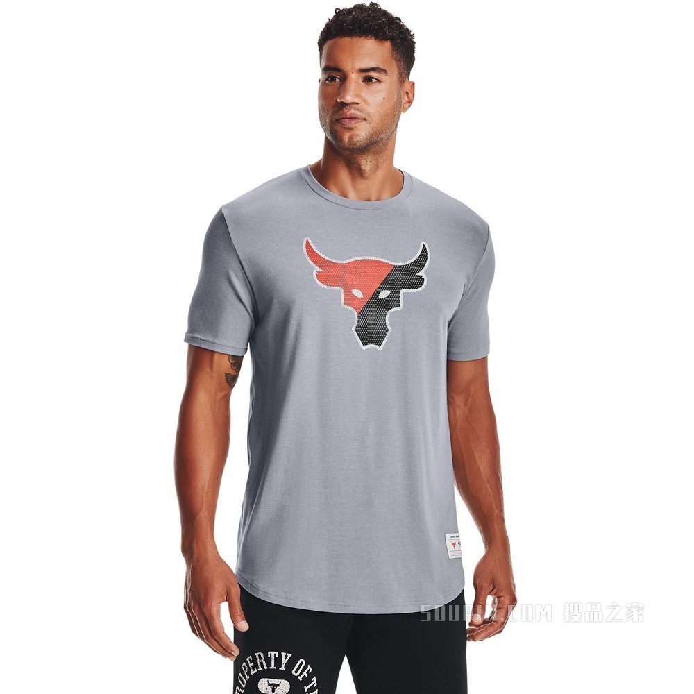 男士Project Rock强森Training Dept短袖T恤